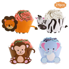 Load image into Gallery viewer, Jungle Animal Tableware Wild One Birthday Party Decor Boys Forest Party Supplies Jungle Safari Theme Party Decor Baby Shower