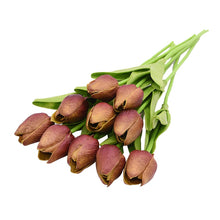 Load image into Gallery viewer, 10PCS Tulip Artificial Flower Real Touch Artificial Bouquet PE Fake Flower for Wedding Decoration Flowers Home Garden Decor