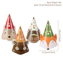 Load image into Gallery viewer, Jungle Animal Tableware Wild One Birthday Party Decor Boys Forest Party Supplies Jungle Safari Theme Party Decor Baby Shower