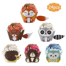 Load image into Gallery viewer, Jungle Animal Tableware Wild One Birthday Party Decor Boys Forest Party Supplies Jungle Safari Theme Party Decor Baby Shower