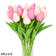 Load image into Gallery viewer, 10PCS Tulip Artificial Flower Real Touch Artificial Bouquet PE Fake Flower for Wedding Decoration Flowers Home Garden Decor