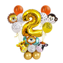 Load image into Gallery viewer, Jungle Animal Tableware Wild One Birthday Party Decor Boys Forest Party Supplies Jungle Safari Theme Party Decor Baby Shower