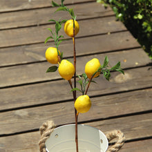 Load image into Gallery viewer, Artificial Lemon Bunch Imitation Plants Realistic Vine 50cm Wedding Home Decor Party Fruit Props