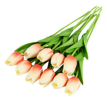 Load image into Gallery viewer, 10PCS Tulip Artificial Flower Real Touch Artificial Bouquet PE Fake Flower for Wedding Decoration Flowers Home Garden Decor