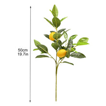 Load image into Gallery viewer, Artificial Lemon Bunch Imitation Plants Realistic Vine 50cm Wedding Home Decor Party Fruit Props
