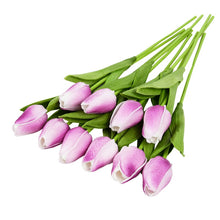 Load image into Gallery viewer, 10PCS Tulip Artificial Flower Real Touch Artificial Bouquet PE Fake Flower for Wedding Decoration Flowers Home Garden Decor