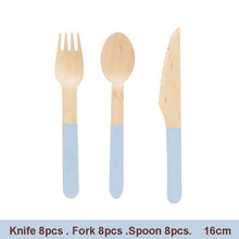 Load image into Gallery viewer, Chinese Style Blue and White Porcelain Paper Plates Cups Party Baby Shower Wedding Birthday Children Disposable Tableware Dish