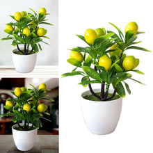 Load image into Gallery viewer, Artificial Lemon Tree Artificial Plants Potted Flowers Fake False Plant Outdoor Yard Garden Home In Pot Decoration