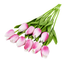 Load image into Gallery viewer, 10PCS Tulip Artificial Flower Real Touch Artificial Bouquet PE Fake Flower for Wedding Decoration Flowers Home Garden Decor