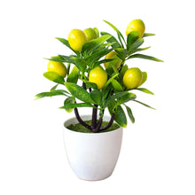 Load image into Gallery viewer, Artificial Lemon Tree Artificial Plants Potted Flowers Fake False Plant Outdoor Yard Garden Home In Pot Decoration