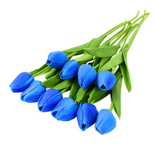 Load image into Gallery viewer, 10PCS Tulip Artificial Flower Real Touch Artificial Bouquet PE Fake Flower for Wedding Decoration Flowers Home Garden Decor
