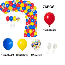 Load image into Gallery viewer, Royal Blue Yellow White Balloons Arch Kit Baby Shower Ballon Garland Boys First Birthday Party Kids Wedding Decor Helium Globos