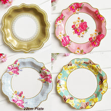 Load image into Gallery viewer, Chinese Style Blue and White Porcelain Paper Plates Cups Party Baby Shower Wedding Birthday Children Disposable Tableware Dish