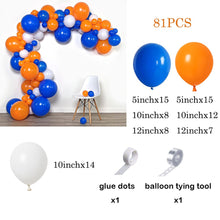 Load image into Gallery viewer, Royal Blue Yellow White Balloons Arch Kit Baby Shower Ballon Garland Boys First Birthday Party Kids Wedding Decor Helium Globos