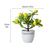 Load image into Gallery viewer, Artificial Lemon Bunch Imitation Plants Realistic Vine 50cm Wedding Home Decor Party Fruit Props