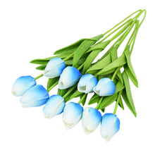 Load image into Gallery viewer, 10PCS Tulip Artificial Flower Real Touch Artificial Bouquet PE Fake Flower for Wedding Decoration Flowers Home Garden Decor