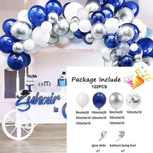 Load image into Gallery viewer, Royal Blue Yellow White Balloons Arch Kit Baby Shower Ballon Garland Boys First Birthday Party Kids Wedding Decor Helium Globos