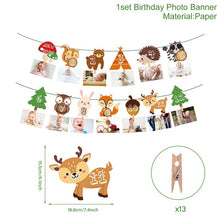Load image into Gallery viewer, Jungle Animal Tableware Wild One Birthday Party Decor Boys Forest Party Supplies Jungle Safari Theme Party Decor Baby Shower