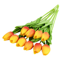Load image into Gallery viewer, 10PCS Tulip Artificial Flower Real Touch Artificial Bouquet PE Fake Flower for Wedding Decoration Flowers Home Garden Decor