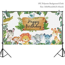Load image into Gallery viewer, Jungle Animal Tableware Wild One Birthday Party Decor Boys Forest Party Supplies Jungle Safari Theme Party Decor Baby Shower
