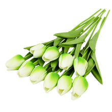 Load image into Gallery viewer, 10PCS Tulip Artificial Flower Real Touch Artificial Bouquet PE Fake Flower for Wedding Decoration Flowers Home Garden Decor