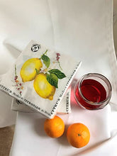 Load image into Gallery viewer, 40-ct 3-ply 5x5 Lemon Napkins Lemon Paper Napkins Lemon Napkins Paper Lemon Cocktail Napkins Lemon Dessert Napkins Spring Paper Napkins Summer Paper Napkins Mother's Day Napkins Father's Day Napkins