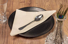 Load image into Gallery viewer, Dinner Cloth Napkins, Cotton Linen Blend 12 Pack Natural Premium Quality, Mitered Corners for Every Day Use Napkins are Pre Shrunk and Good Absorbency Christmas Cloth Napkins Ivory