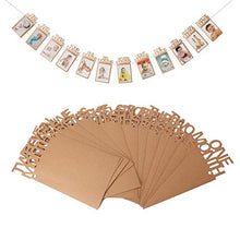 Load image into Gallery viewer, OOTSR 1st Birthday Photo Banner Growth Record 1-12 Month Photo Prop for First Birthday Party Bunting Decor