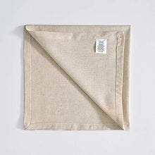 Load image into Gallery viewer, Dinner Cloth Napkins, Cotton Linen Blend 12 Pack Natural Premium Quality, Mitered Corners for Every Day Use Napkins are Pre Shrunk and Good Absorbency Christmas Cloth Napkins Ivory