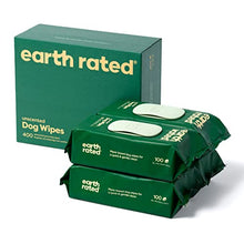 Load image into Gallery viewer, Earth Rated Dog Wipes, New Look, Thick Plant Based Grooming Wipes for Easy Use on Paws, Body and Bum, Unscented, 400 Count