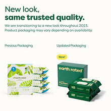 Load image into Gallery viewer, Earth Rated Dog Wipes, New Look, Thick Plant Based Grooming Wipes for Easy Use on Paws, Body and Bum, Unscented, 400 Count
