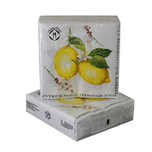 Load image into Gallery viewer, 40-ct 3-ply 5x5 Lemon Napkins Lemon Paper Napkins Lemon Napkins Paper Lemon Cocktail Napkins Lemon Dessert Napkins Spring Paper Napkins Summer Paper Napkins Mother's Day Napkins Father's Day Napkins