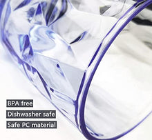 Load image into Gallery viewer, 10 Oz 8-Piece Premium Unbreakable Drinking Glasses Plastic Tumblers Dishwasher Safe BPA Free Small Acrylic Juice Glasses for Kids Plastic Water Glasses (Blue)