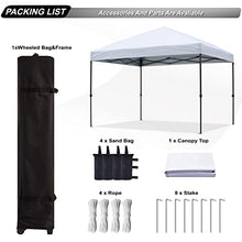 Load image into Gallery viewer, ABCCANOPY Outdoor Easy Pop up Canopy Tent (10X10, White)