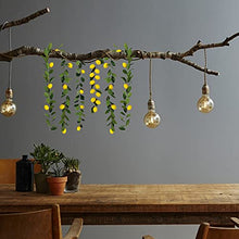 Load image into Gallery viewer, SAHLA 76.7inch Artificial Lemon Garland Greenery Garland with Foam Yellow Lemons Spring Summer Fruit Garland for Wedding Table Decor