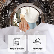 Load image into Gallery viewer, MYSKY HOME 2 Pack White Table Cloths Rectangular Nappe de Table Rectangulaire Table Cloth Machine Washable Polyester Table Cover for Dining Buffet Parties Picnic Weddings, 60x84 Inch