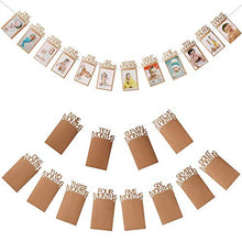 Load image into Gallery viewer, OOTSR 1st Birthday Photo Banner Growth Record 1-12 Month Photo Prop for First Birthday Party Bunting Decor