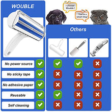 Load image into Gallery viewer, Pet Hair Remover Roller, Wouble Reusable Dog Cat Hair Removal Brush, Self Clean Pet Fur from Carpet, Furniture, Rugs, Laundry, Clothes and Bedding, Sofa
