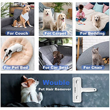 Load image into Gallery viewer, Pet Hair Remover Roller, Wouble Reusable Dog Cat Hair Removal Brush, Self Clean Pet Fur from Carpet, Furniture, Rugs, Laundry, Clothes and Bedding, Sofa
