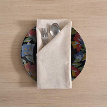 Load image into Gallery viewer, Dinner Cloth Napkins, Cotton Linen Blend 12 Pack Natural Premium Quality, Mitered Corners for Every Day Use Napkins are Pre Shrunk and Good Absorbency Christmas Cloth Napkins Ivory