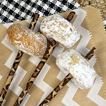 Load image into Gallery viewer, Outside the Box Papers Safari Theme Animal Print Paper Drinking Straws 7.75 Inches 75 Pack Black, Brown, Tan