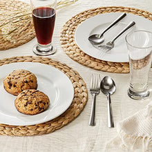 Load image into Gallery viewer, (Sizes:12"-13'') BLUEWEST Woven Placemats (Set of 10), Round Placemats RattPlacemats, Wicker Water Hyacinth Placemats, Round Braided Placemats Set, Heat Resistant/Durable for Plate (13'', Set 10)