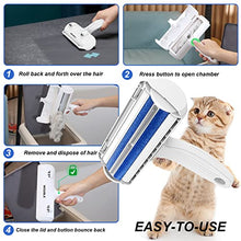 Load image into Gallery viewer, Pet Hair Remover Roller, Wouble Reusable Dog Cat Hair Removal Brush, Self Clean Pet Fur from Carpet, Furniture, Rugs, Laundry, Clothes and Bedding, Sofa