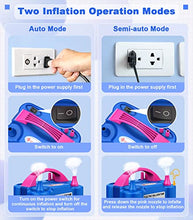 Load image into Gallery viewer, ID IDAODAN Electric Balloon Pump Portable Blue Dual Nozzle Electric Air Balloon Blower Pump 110V 600W Electric Balloon Inflator for Party Decorations
