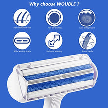 Load image into Gallery viewer, Pet Hair Remover Roller, Wouble Reusable Dog Cat Hair Removal Brush, Self Clean Pet Fur from Carpet, Furniture, Rugs, Laundry, Clothes and Bedding, Sofa