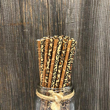 Load image into Gallery viewer, Outside the Box Papers Safari Theme Animal Print Paper Drinking Straws 7.75 Inches 75 Pack Black, Brown, Tan