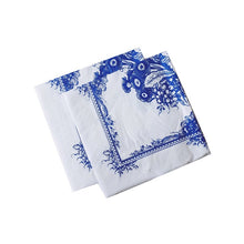 Load image into Gallery viewer, Chinese Style Blue and White Porcelain Paper Plates Tray Floral Party Picnic Wedding Birthday Children Disposable Tableware Dish
