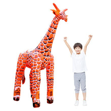 Load image into Gallery viewer, Large Simulation Giraffe Zebra Jungle Animals Inflatable Balloon Elephant Rabbit Frog Woodland Safari Birthday Party Decoration
