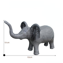 Load image into Gallery viewer, Large Simulation Giraffe Zebra Jungle Animals Inflatable Balloon Elephant Rabbit Frog Woodland Safari Birthday Party Decoration
