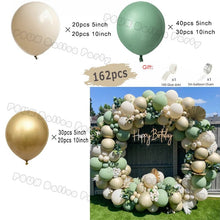 Load image into Gallery viewer, Jungle Safari Party Balloons Green Balloon Garland Arch Kit Wild First Birthday Party Decor Kids Baby Shower Latex Ballon Chain
